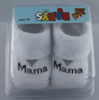 Erstlings-Söckchen „I love Mama“ in Geschenkbox